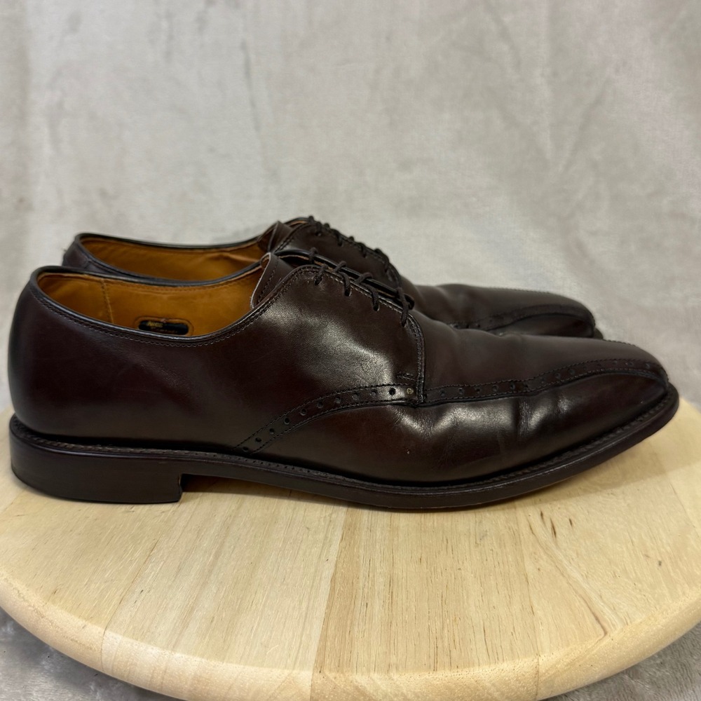 Allen Edmonds Wendell Mens 11.5 B Brown Leather Split Toe Derby Dress Shoes 5768 - Picture 5 of 16